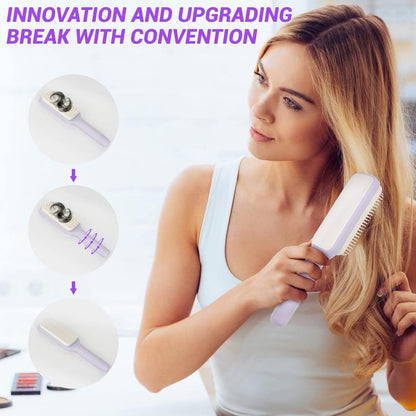 SheFeel 4-in-1 GlidePro™ Self-Cleaning Anti-Static Hairbrush