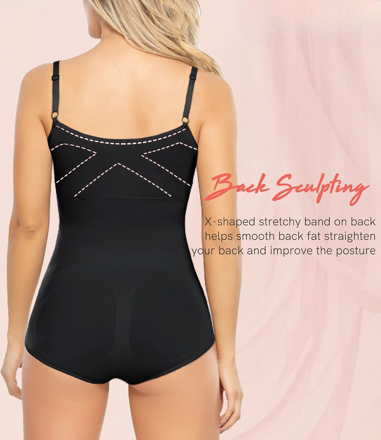 CurveLuxe Seamless Sculpt Bodysuit